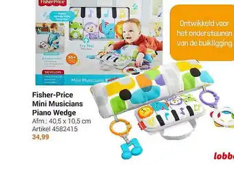 Lobbes Fisher-Price Mini Musicians Piano Wedge aanbieding