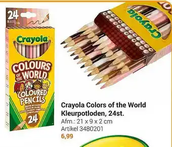 Lobbes Crayola Colors Of The World Kleurpotloden, 24st. aanbieding