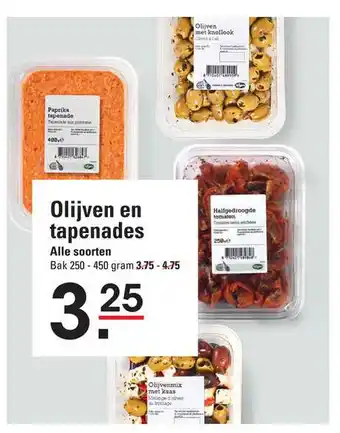 Sligro Olijven en tapenades 250-450 gram aanbieding