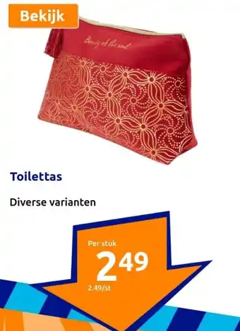 Action Toilettas aanbieding
