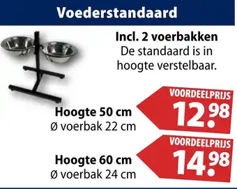 Huisdier Voordeelshop Voederstandaard aanbieding