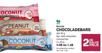 Ekoplaza Bonvita CHOCOLADEBARS aanbieding