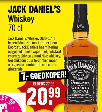 Dirck 3 JACK DANIEL'S Whiskey aanbieding