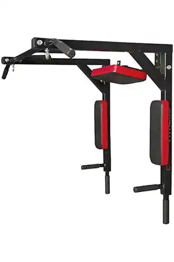 Amazon CCLIFE Multigreep optrekstang wandmontage dipstation 2-in-1 pull-up bar optrekstang wand belastbaarheid tot 200 kg fitnessapp aanbieding