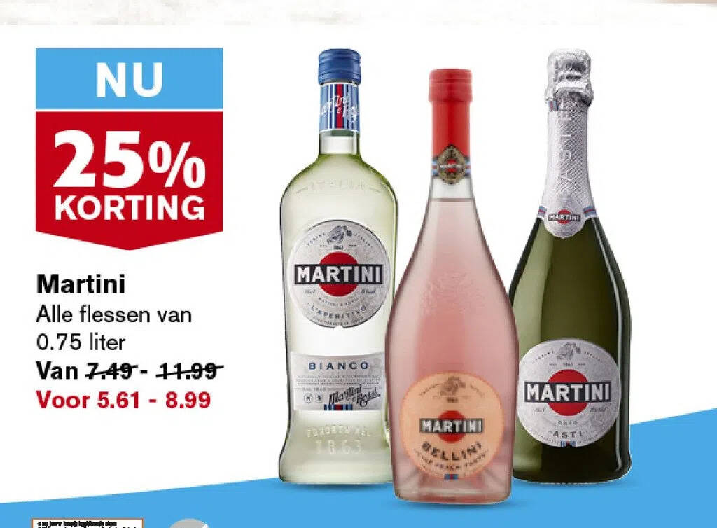 Martini aanbieding bij Hoogvliet