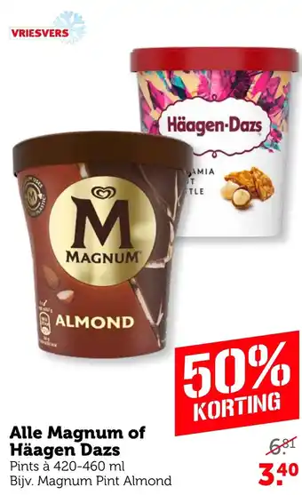 Coop Alle Magnum of Häagen Dazs aanbieding