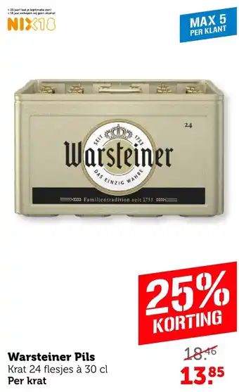 Coop Warsteiner Pils aanbieding