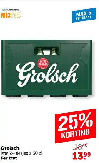 Coop Grolsch aanbieding