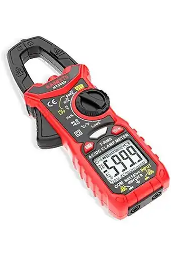 Amazon Digitale amperometrische klem TRMS, 600A professionele multimeter, Automatisch bereik Stroom/spanning (AC/DC) / diode/tempera aanbieding