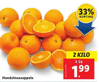 Lidl Handsinaasappels 2kilo aanbieding