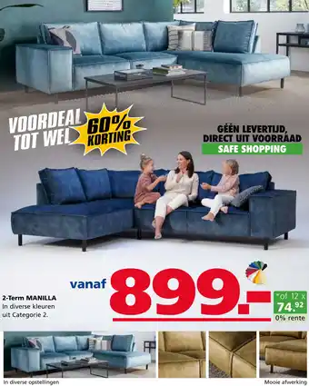 Seats and Sofas 2-Term manilla aanbieding