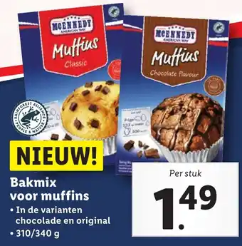 Lidl Bakmix voor muffins aanbieding