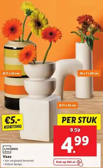 Lidl LIVARNO home Vaas aanbieding