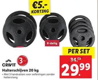 Lidl CRIVIT Halterschijven 20 kg aanbieding