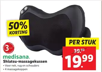 Lidl medisana. Shiatsu-massagekussen aanbieding