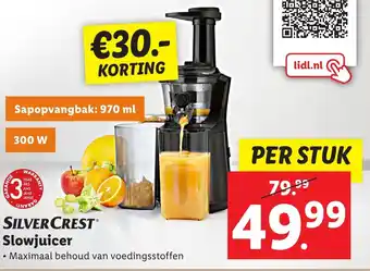 Lidl SILVERCREST Slowjuicer aanbieding