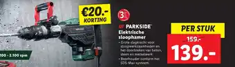 Lidl PARKSIDE Elektrische sloophamer aanbieding