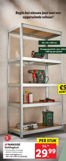 Lidl PARKSIDE Stellingkast aanbieding