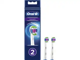 MediaMarkt Oral-b 3d White Opzetborstel Met Cleanmaximiser (2 Stuks) aanbieding