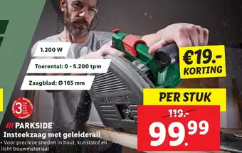 Lidl PARKSIDE Insteekzaag met geleiderail aanbieding