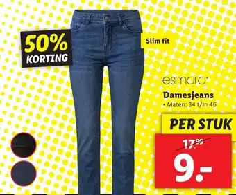 Lidl esmara Damesjeans aanbieding