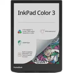 MediaMarkt Pocketbook Inkpad Color 3 Zwart - 7.8 Inch 32 Gb (ongeveer 24.000 E-books) Spatwaterbestendig aanbieding