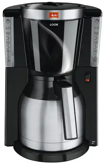 MediaMarkt Melitta Look Therm Steel Zwart aanbieding