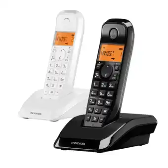 MediaMarkt Motorola S1202 Dect Duo Wit-zwart aanbieding