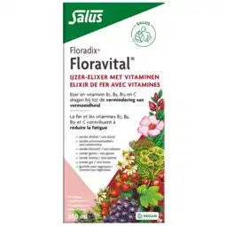 Holland & Barrett Floradix Floravital Ijzer-Elixir met Vitaminen - 500ml aanbieding