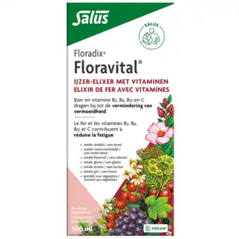 Holland & Barrett Floradix Floravital Ijzer-Elixir met Vitaminen - 500ml aanbieding