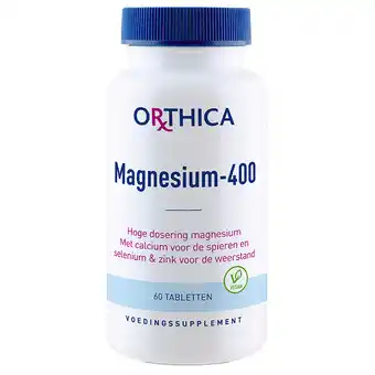 Holland & Barrett Orthica Magnesium 400 (60 Tabletten) aanbieding