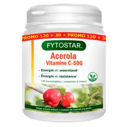 Holland & Barrett Fytostar Acerola Vitamine C, 500mg - 150 kauwtabletten aanbieding