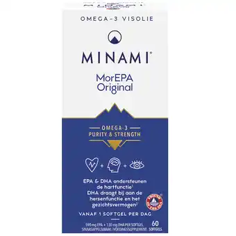 Holland & Barrett MINAMI Omega-3 MorEPA Original - 60 softgels aanbieding