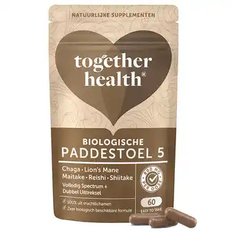 Holland & Barrett Together Health Biologische Paddenstoelen 5 mix - 60 capsules aanbieding