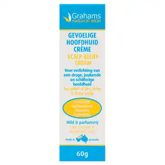 Holland & Barrett Grahams Gevoelige Hoofdhuid Crème - 60g aanbieding