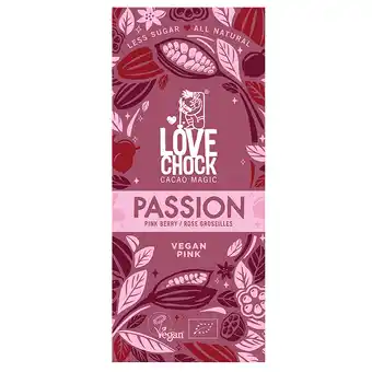 Holland & Barrett Lovechock PASSION Pink Berry Vegan - 70g aanbieding
