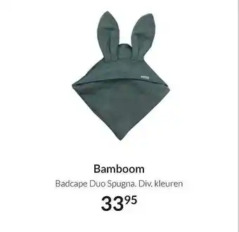 Babypark Bamboom Badcape Duo Spugna aanbieding