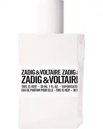 ICI Paris XL Zadig&voltaire Eau De Parfum Zadig&voltaire - This Is Her! Eau De Parfum - 30 ML aanbieding