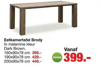 Budget Home Store Eetkamertafel Brody aanbieding