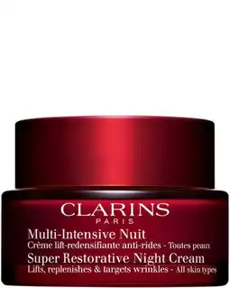 ICI Paris XL Clarins Super Restorative Night Cream All Skin Types Clarins - Super-restorative Super Restorative Night Cream - All Skin Typ aanbieding