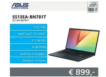 Informatique Asus Laptop S513EA-BN781T S513EA-BN781T aanbieding