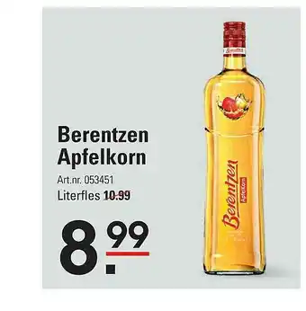 Sligro Berentzen Apfelkorn aanbieding