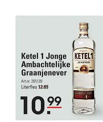 Sligro Ketel 1 Jonge Ambachtelijke Graannjenever aanbieding