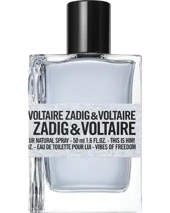 ICI Paris XL Zadig&voltaire - This Is Him! Vibes Of Freedom Eau De Toilette - 50 ML aanbieding