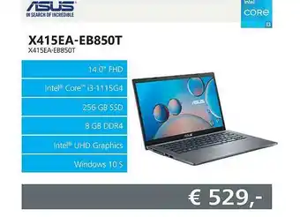 Informatique Asus X415EA-EB850T X415EA-EB850T aanbieding