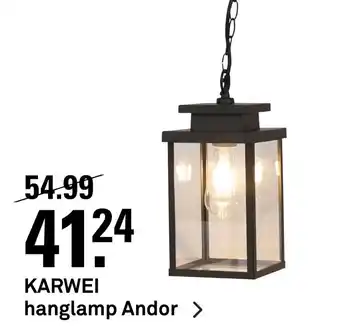 Karwei Karwei hanglamp andor aanbieding