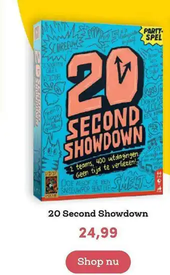 BookSpot 20 Second Showdown aanbieding