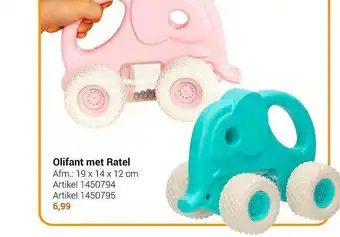 Lobbes Olifant Met Ratel aanbieding