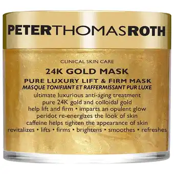 Douglas Peter Thomas Roth 24K Gold Pure Luxury Lift & Firm Masker aanbieding