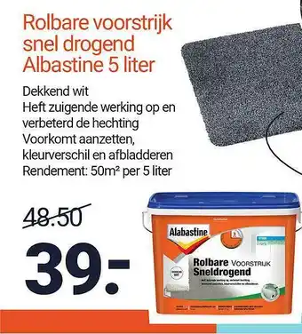 Inter Chalet Rolbare Voorstrijk Snel Drogend Albastine 5 Liter aanbieding